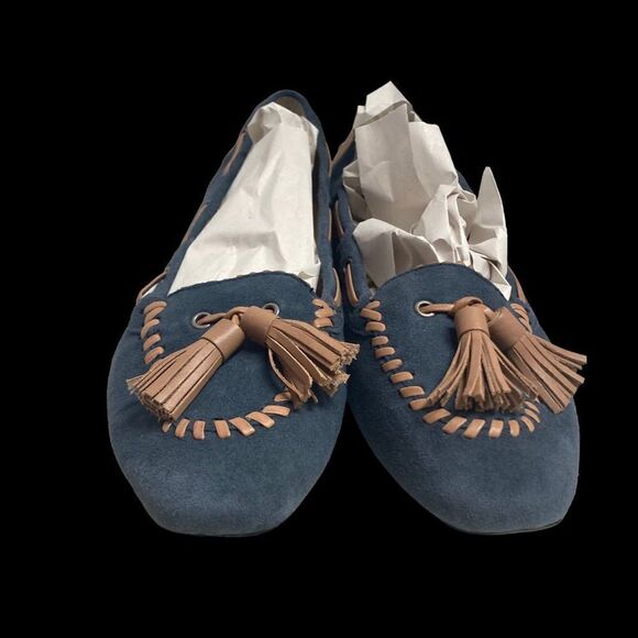 ISAAC MIZRAHI‎ LIVE!  Women’s shoes Size 7M, Blue & Tan - Picture 12 of 12